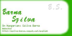 barna szilva business card